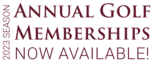 AGC-Annual-Golf-Member-Logo Stylized text reads: 2023 Season Annual Golf Memberships Now Available!