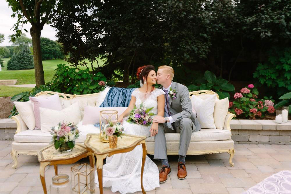 Mauve Garden Party-themed style shoot at Arrowhead Golf Club, photo by Katherine Salvatori, photo links to chicagostyleweddings.com site (opens in new window)