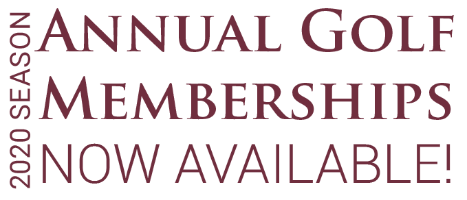 GolfMemberships2020 annual golf memberships text graphic